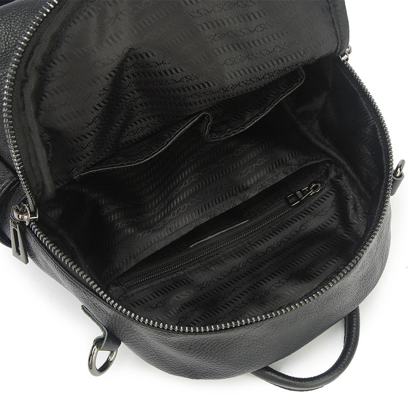 Women's Street Trend Leather Solid Color Sewing Luggage