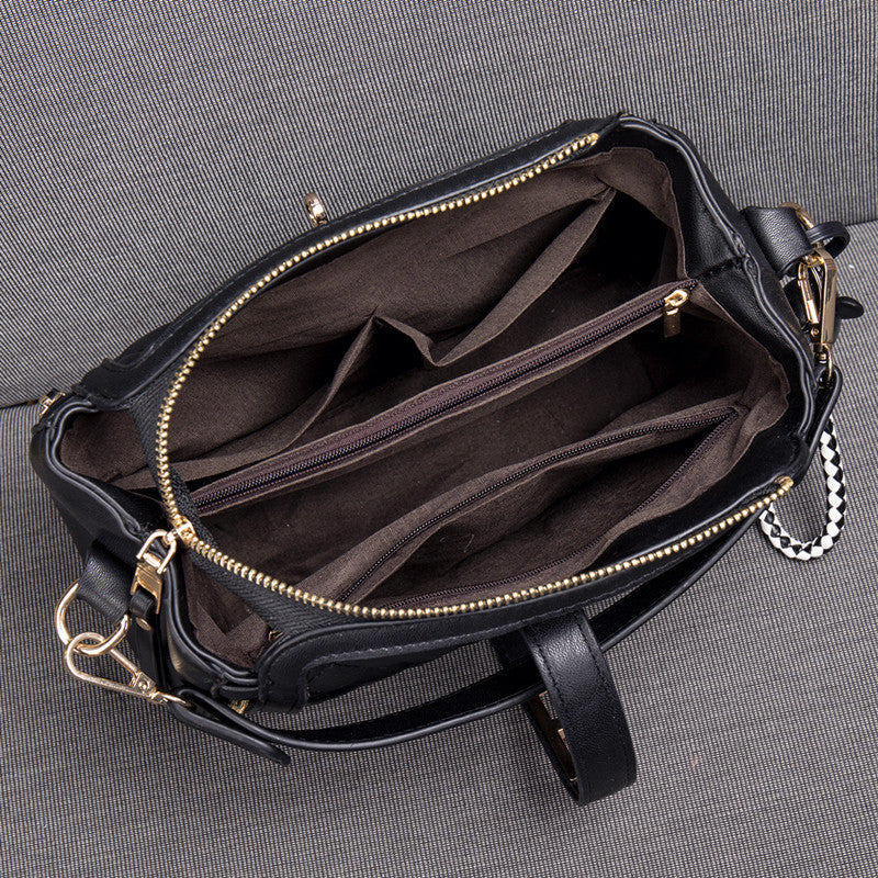 Women's Pattern Texture Fashionable Korean Style Portable Crossbody Bags