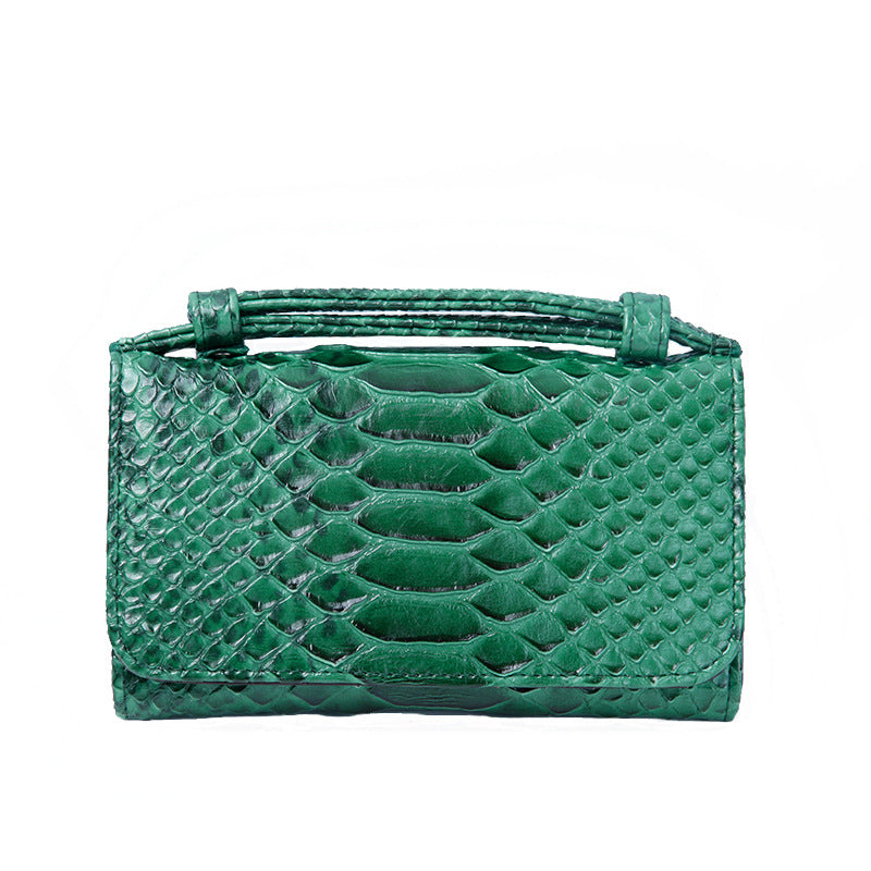 Women's Korean Style Snake Pattern Clutch Chain Ladies Wallets