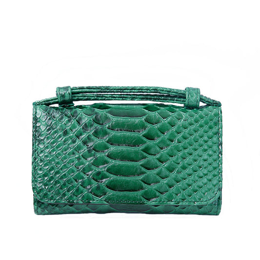 Women's Korean Style Snake Pattern Clutch Chain Ladies Wallets
