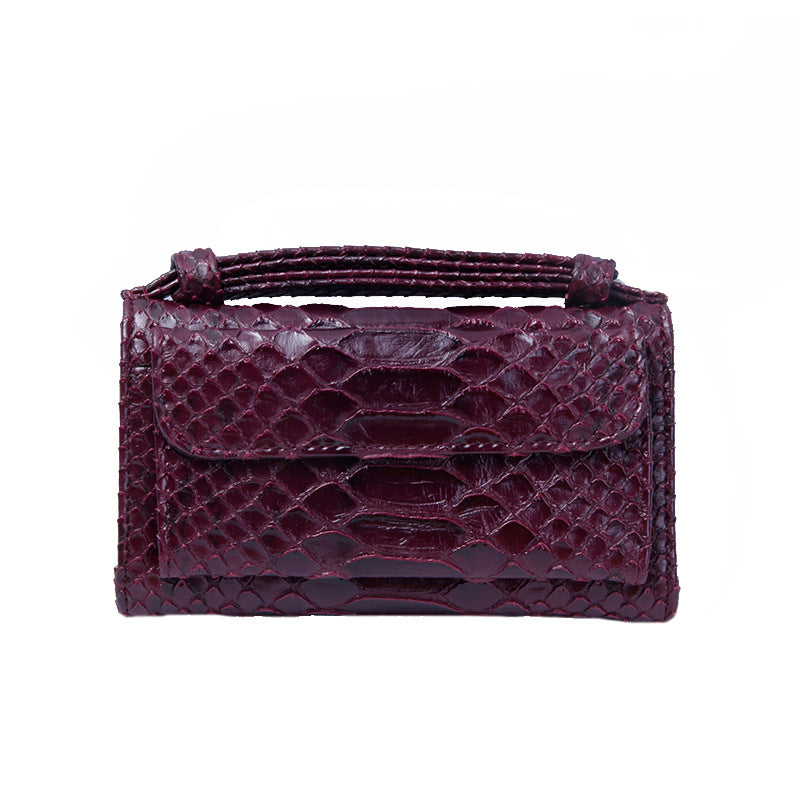 Women's Korean Style Snake Pattern Clutch Chain Ladies Wallets