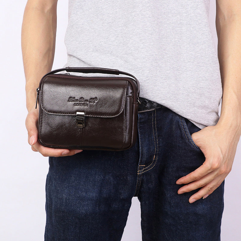 Charming Men's Creative Leather Mini Cowhide Bags