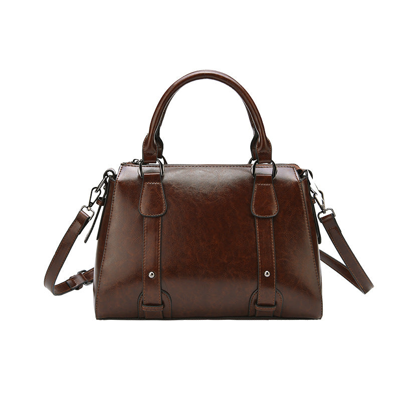 Women's Korean Style Fashion First Layer Cowhide Women's Handbag
