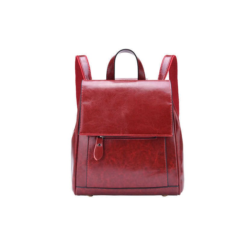 Women's Large Capacity Genuine Leather Retro Fashion Backpacks