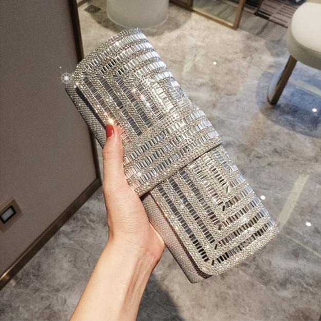 Women's Summer Rhinestone Clutch Party With Diamonds Fashion Envelope Evening Bags