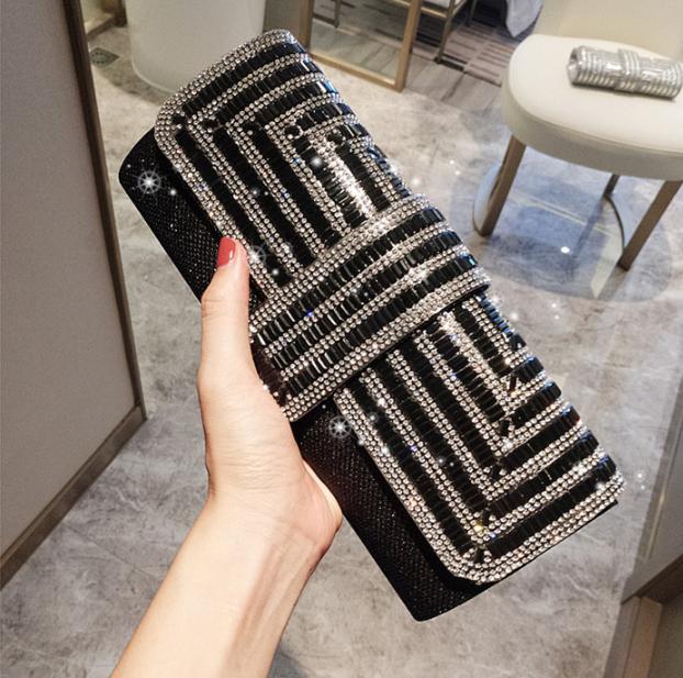 Women's Summer Rhinestone Clutch Party With Diamonds Fashion Envelope Evening Bags