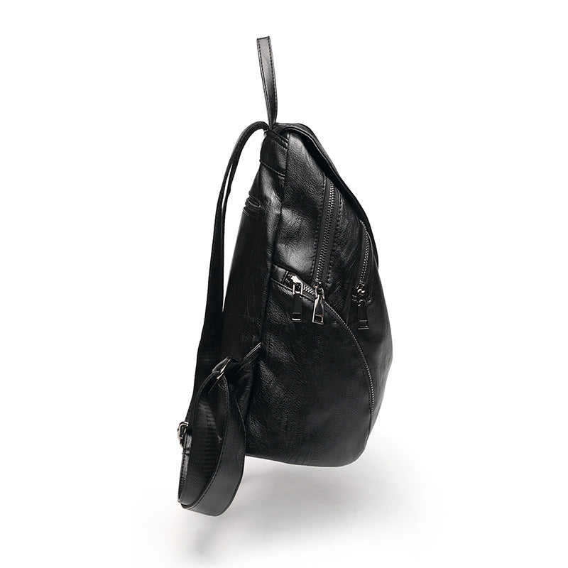 Women's Pretty Korean Fashionable Soft Leather Backpacks