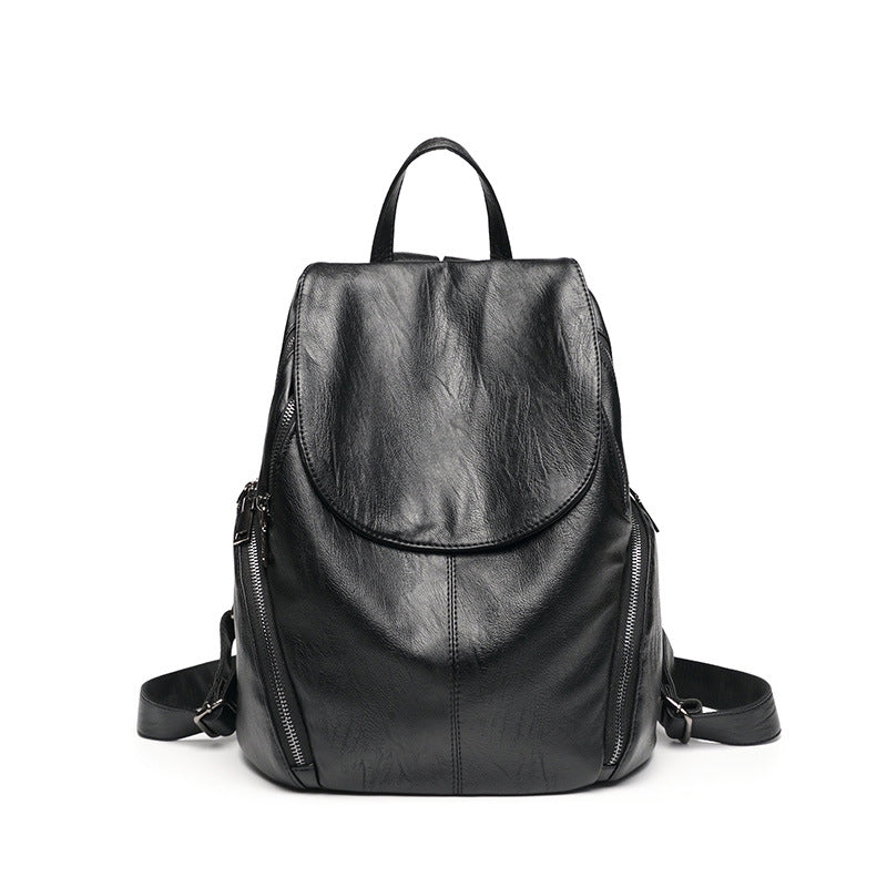 Women's Pretty Korean Fashionable Soft Leather Backpacks
