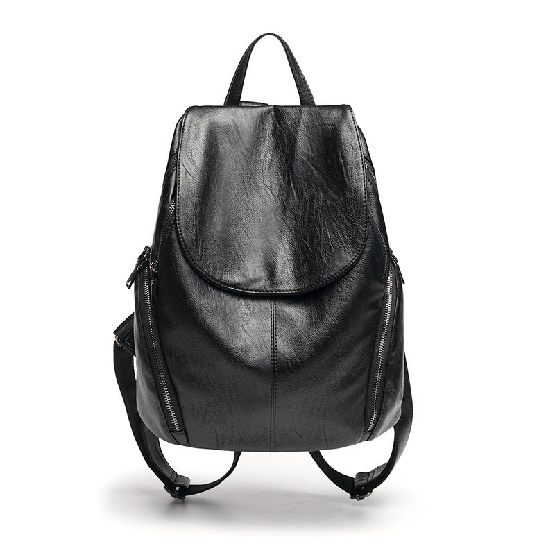 Women's Pretty Korean Fashionable Soft Leather Backpacks