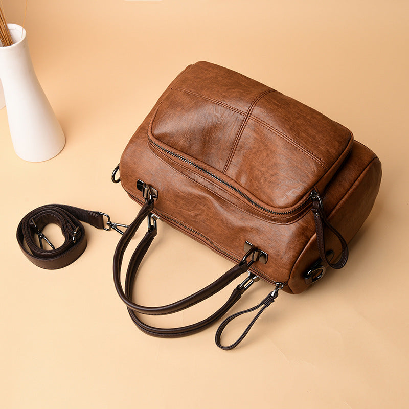 Women's Versatile Charming Fashion Retro Big Shoulder Bags