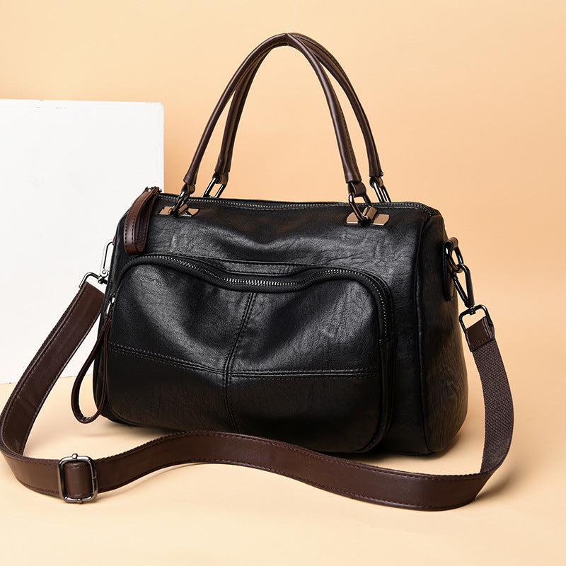 Women's Versatile Charming Fashion Retro Big Shoulder Bags