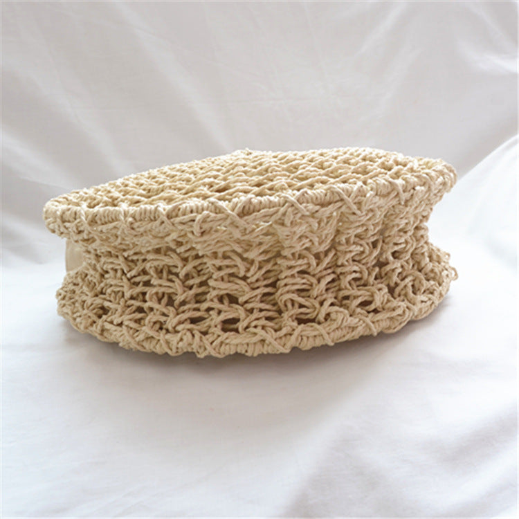 Women's Straw Handmade Woven Hollowed Round Fashionable Bags