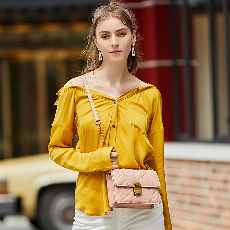 Women's Popular Fresh Diamond Chain Fashion Crossbody Bags