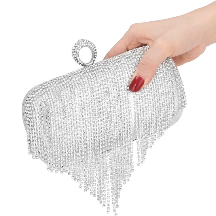 Women's Rhinestone Diamond Banquet Clutch Dress Evening Bags