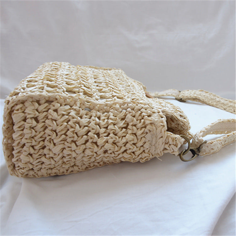 Women's Straw Bamboo Woven Fashion Holiday Crossbody Bags