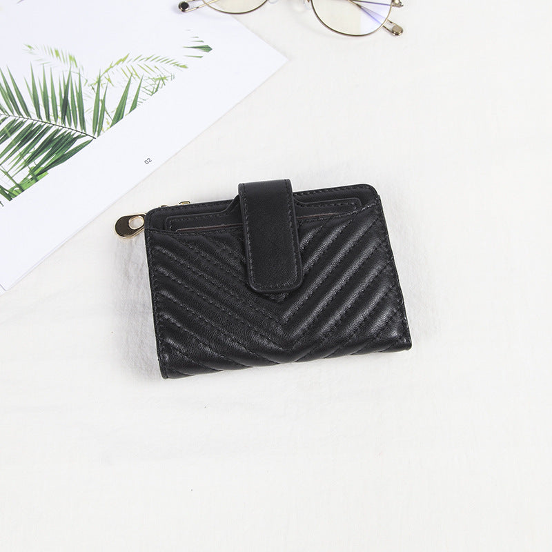 Women's Short Genuine Leather Simple Driving License Ladies Wallets