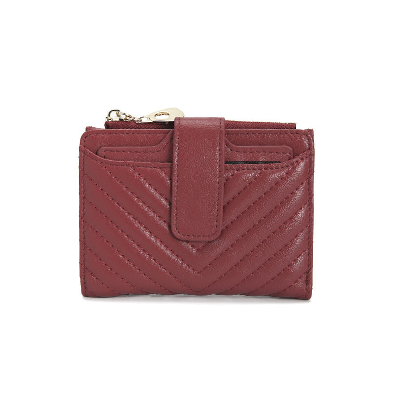 Women's Short Genuine Leather Simple Driving License Ladies Wallets