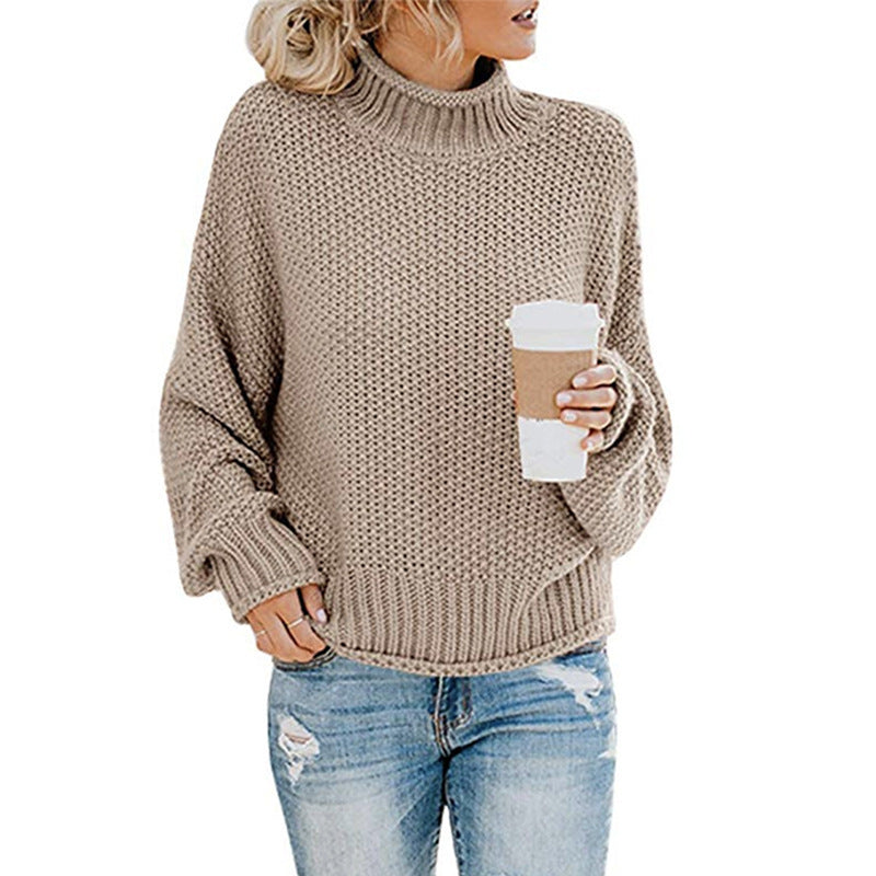 Women's Charming Thick Thread Turtleneck Pullover Sweaters