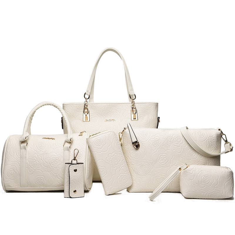Women's Spring Rose Set Fashion Korean Portable Bags