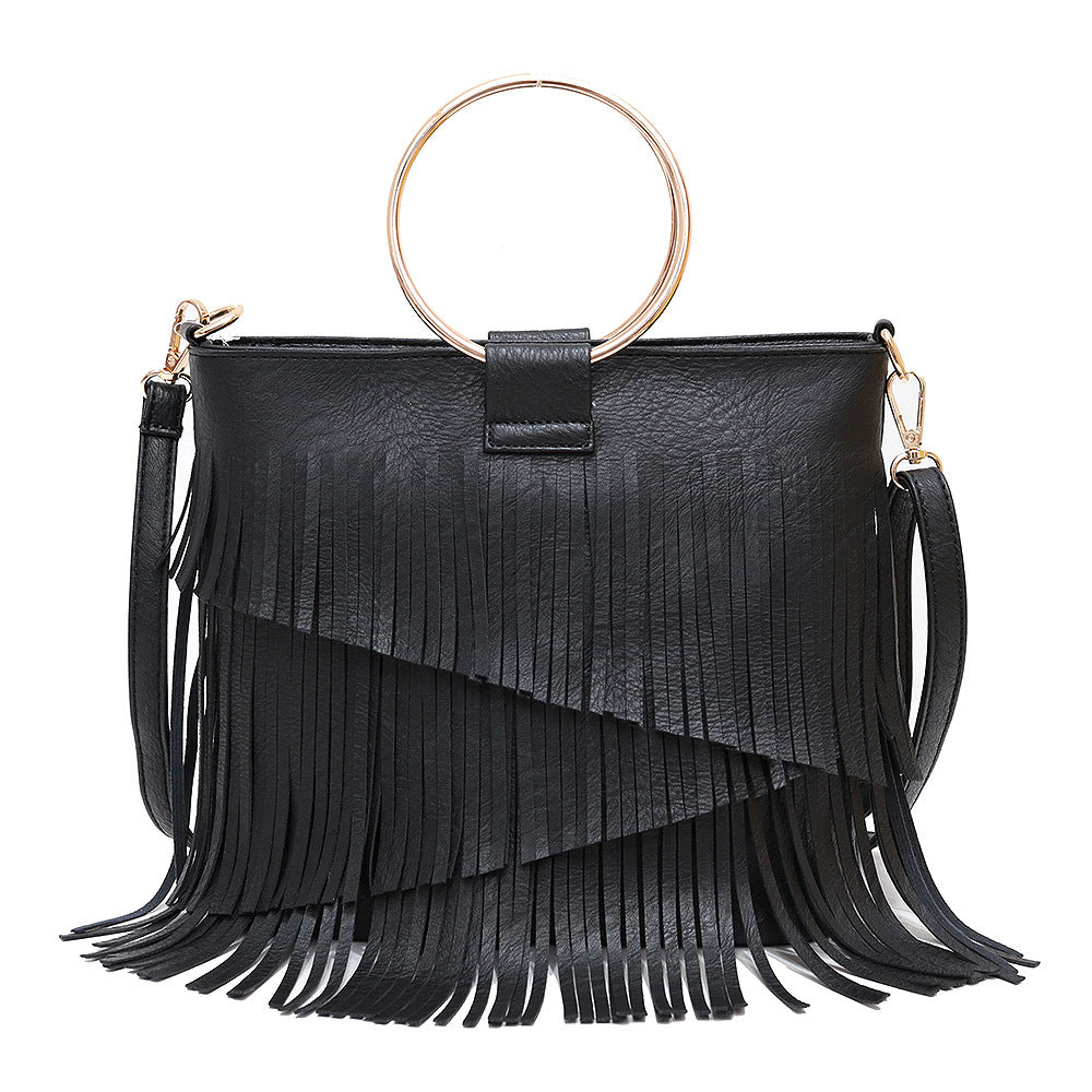 Women's Fashion Irregular Tassel Trend Music Festival Women's Messenger Bag