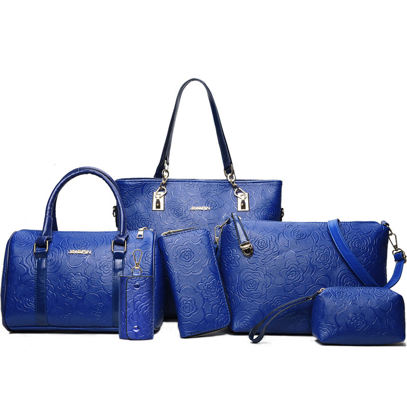 Women's Spring Rose Set Fashion Korean Portable Bags
