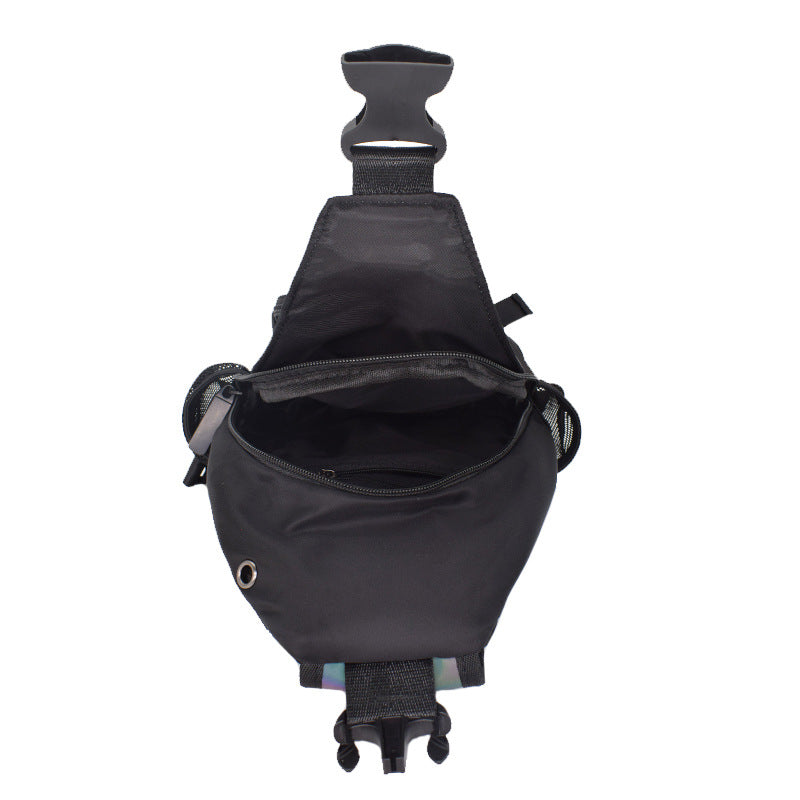 Men's Geometric Rhombus Colorful Unisex Luminous Adjustable Men's Chest Bags
