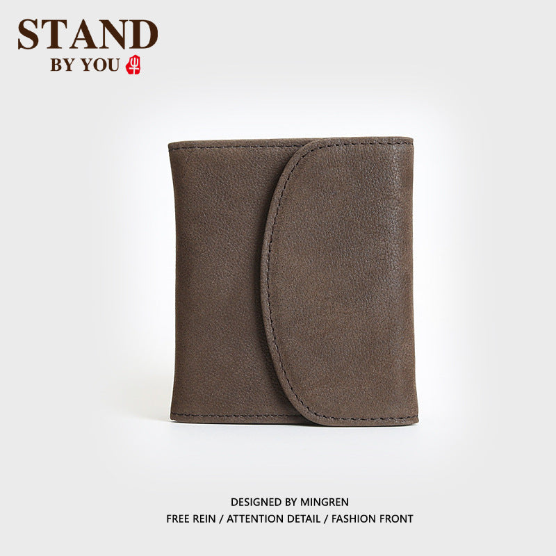 Men's Short Retro Large Capacity Driving License Men's Wallets