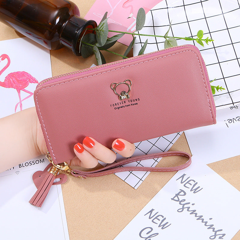 Women's Long Korean Fashion Clutch Zipper For Purses
