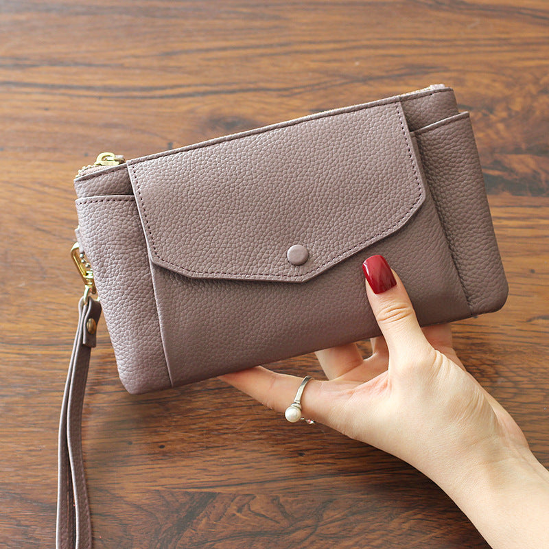 Women's Versatile Large Capacity Leather Korean Fashion Handbags
