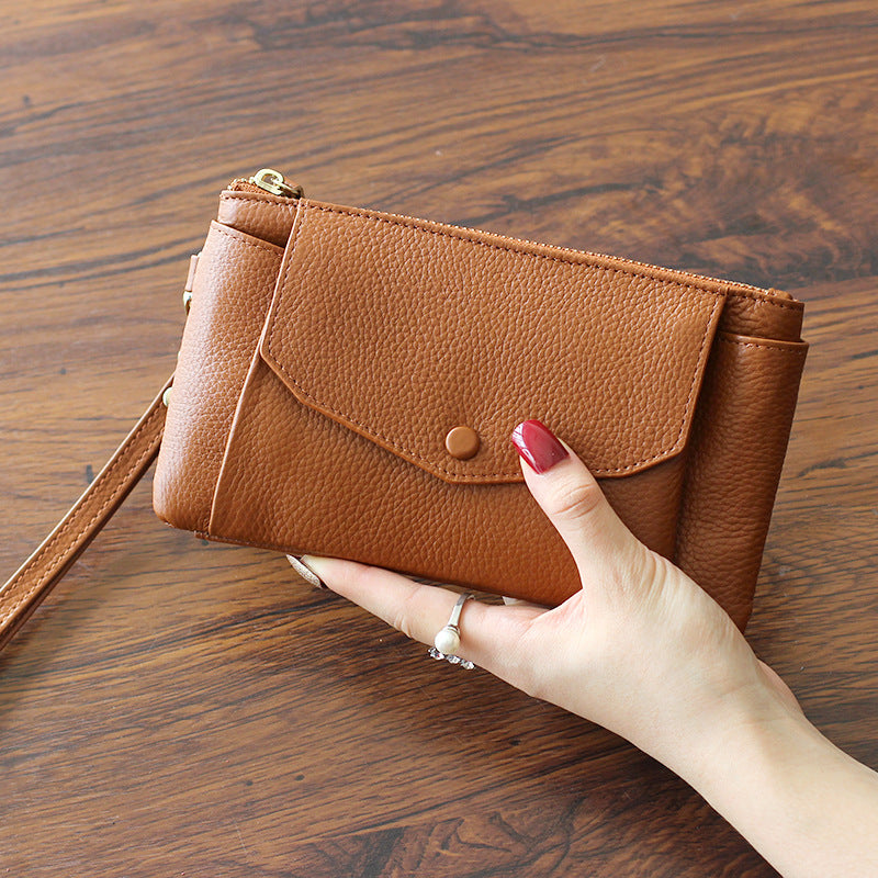 Women's Versatile Large Capacity Leather Korean Fashion Handbags