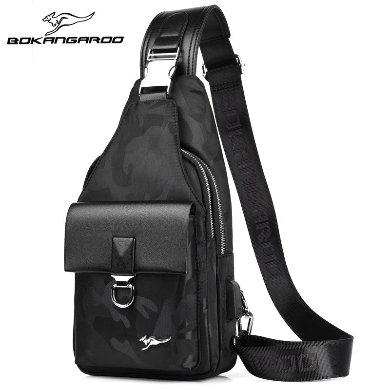 Men's Kangaroo Waterproof Oxford Cloth Fashion Men's Messenger Bags
