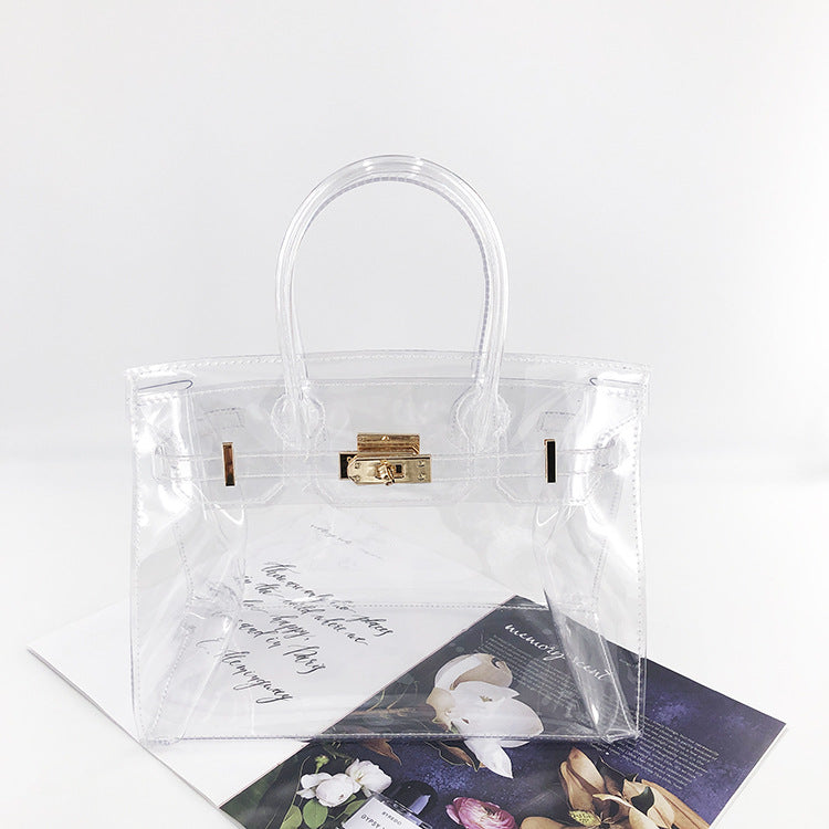 Women's Street Jelly Transparent Laser Magic Color Bags