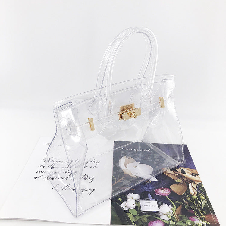 Women's Street Jelly Transparent Laser Magic Color Bags