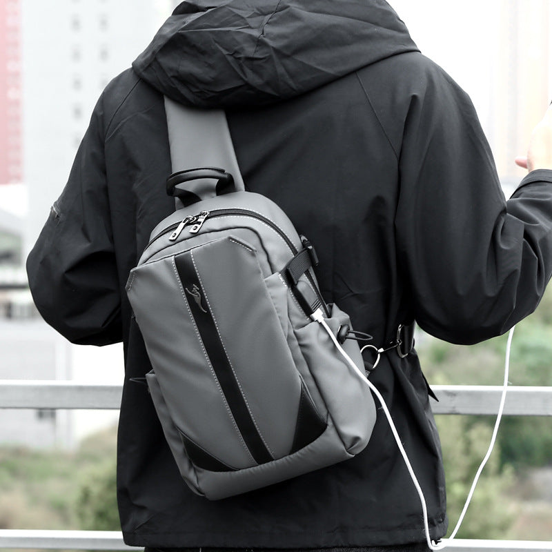 Men's Business Waterproof Korean Style Oxford Cloth Men's Chest Bags
