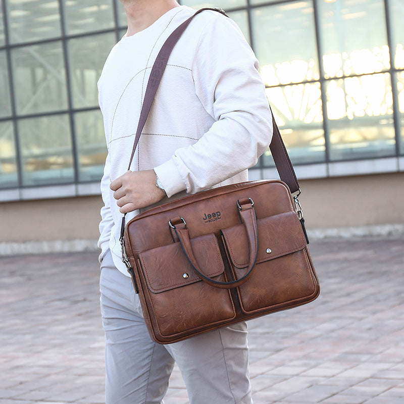 Men's Computer File Large Capacity Hand Carrying Men's Handbags