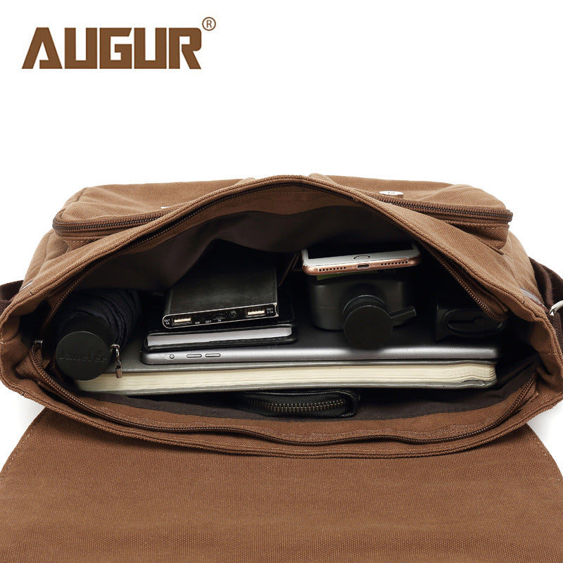 Popular Elegant Men's Canvas Retro Unisex Men's Messenger Bags