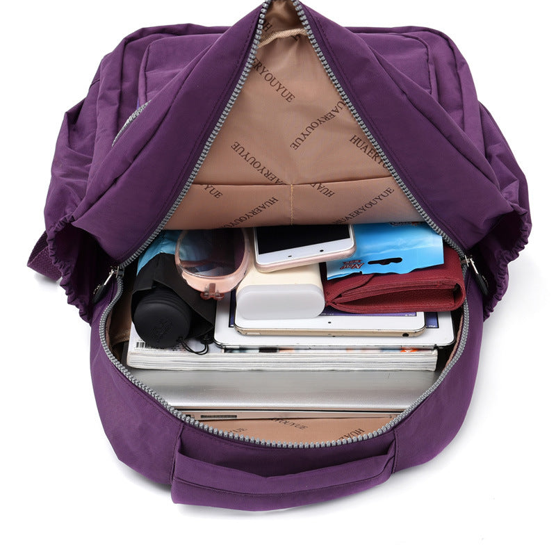 Women's & Men's & Nylon Cloth Flower About Leisure Backpacks