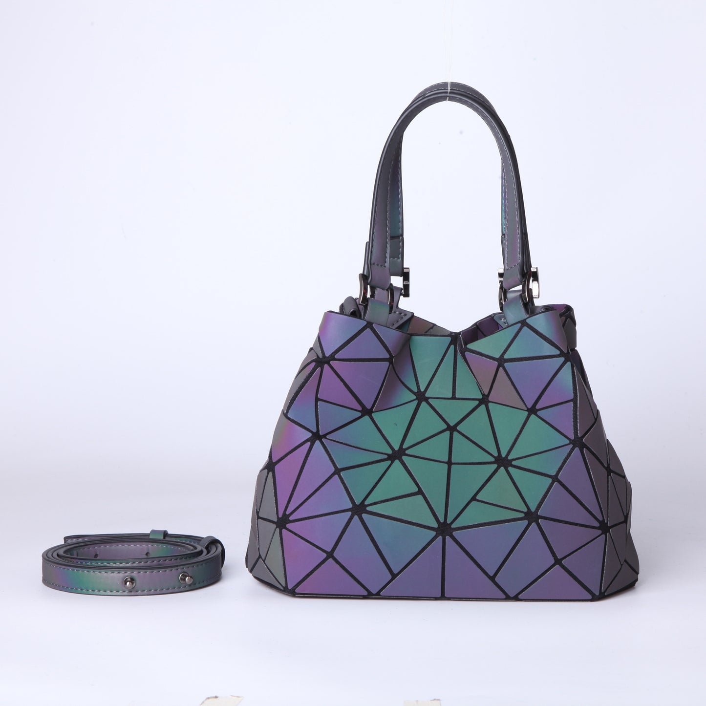 Women's Popular Trendy Fashionable Luminous Rhombus Bags