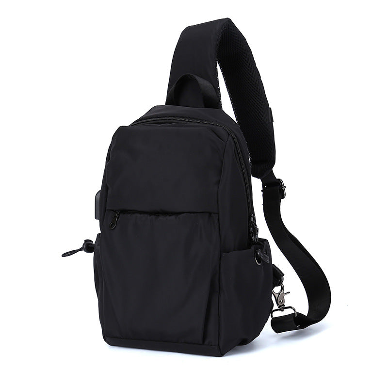 Men's Comfortable Trendy Green Fashion Korean Men's Chest Bags