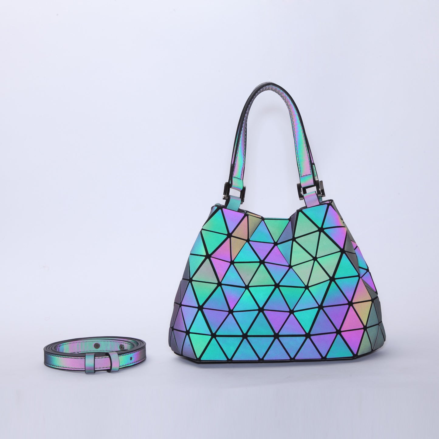 Women's Popular Trendy Fashionable Luminous Rhombus Bags
