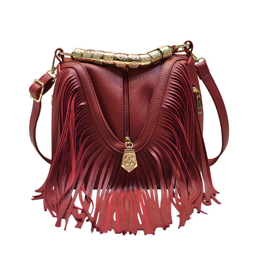 Women's Popular Music Festival Large Tassel Crossbody Bags