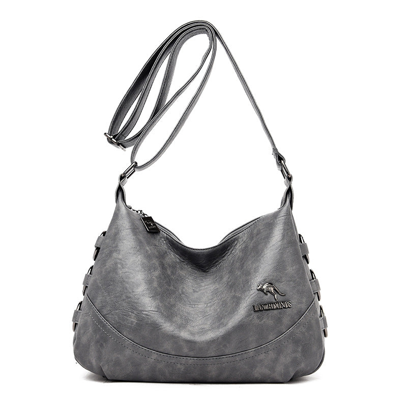 Women's Mother's Fashion Large Capacity Soft Leather Bags
