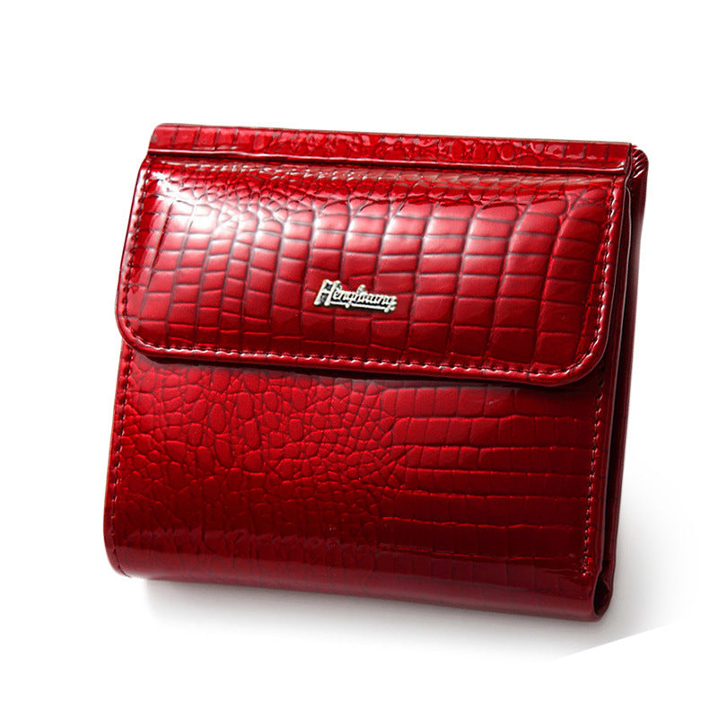 Women's Mini Multifunctional Leather Multiple Slots Patent Ladies Wallets