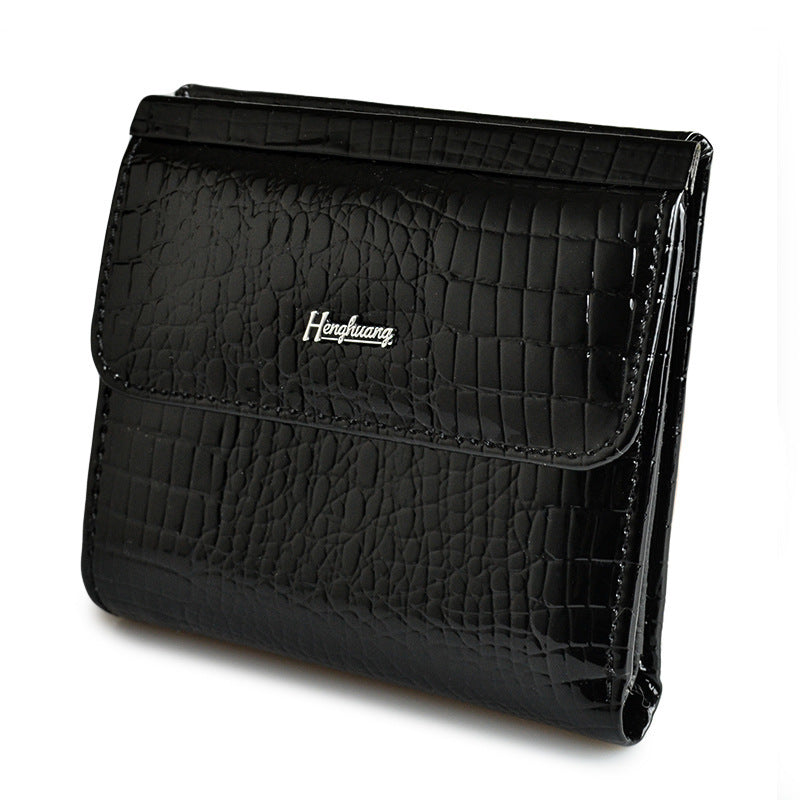 Women's Mini Multifunctional Leather Multiple Slots Patent Ladies Wallets
