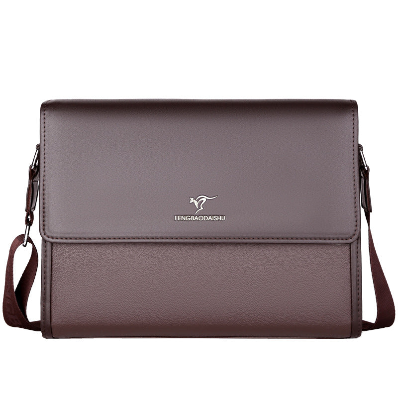 Men's Source Horizontal Leather Business Commute Men's Shoulder Bags