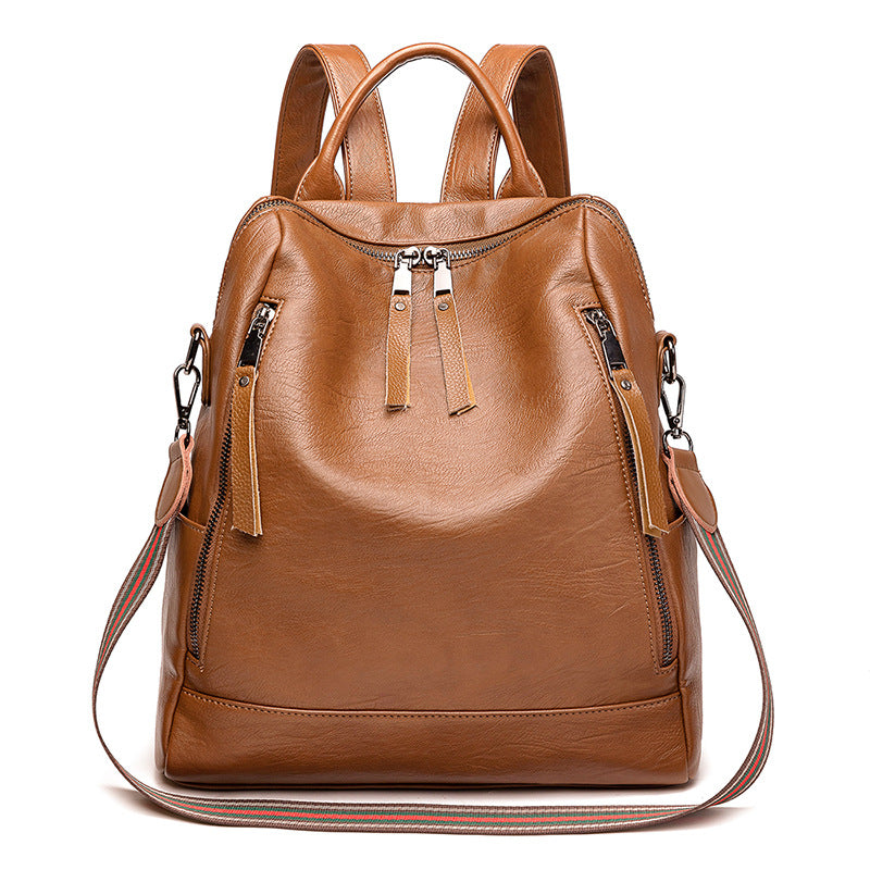 Women's Comfortable Spring Genuine Leather Leisure Backpacks