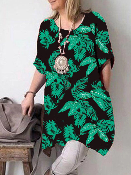 Women's Glamorous Elegant Summer Printed Sleeve Blouses