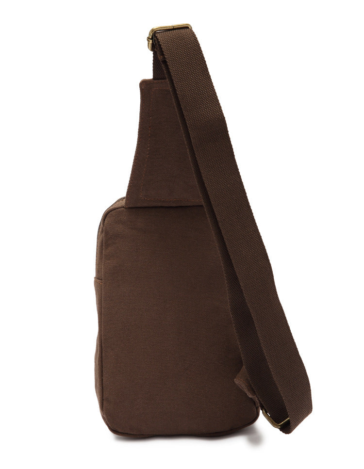 Flying Cloth High-grade Washed Canvas Fan Men's Chest Bags