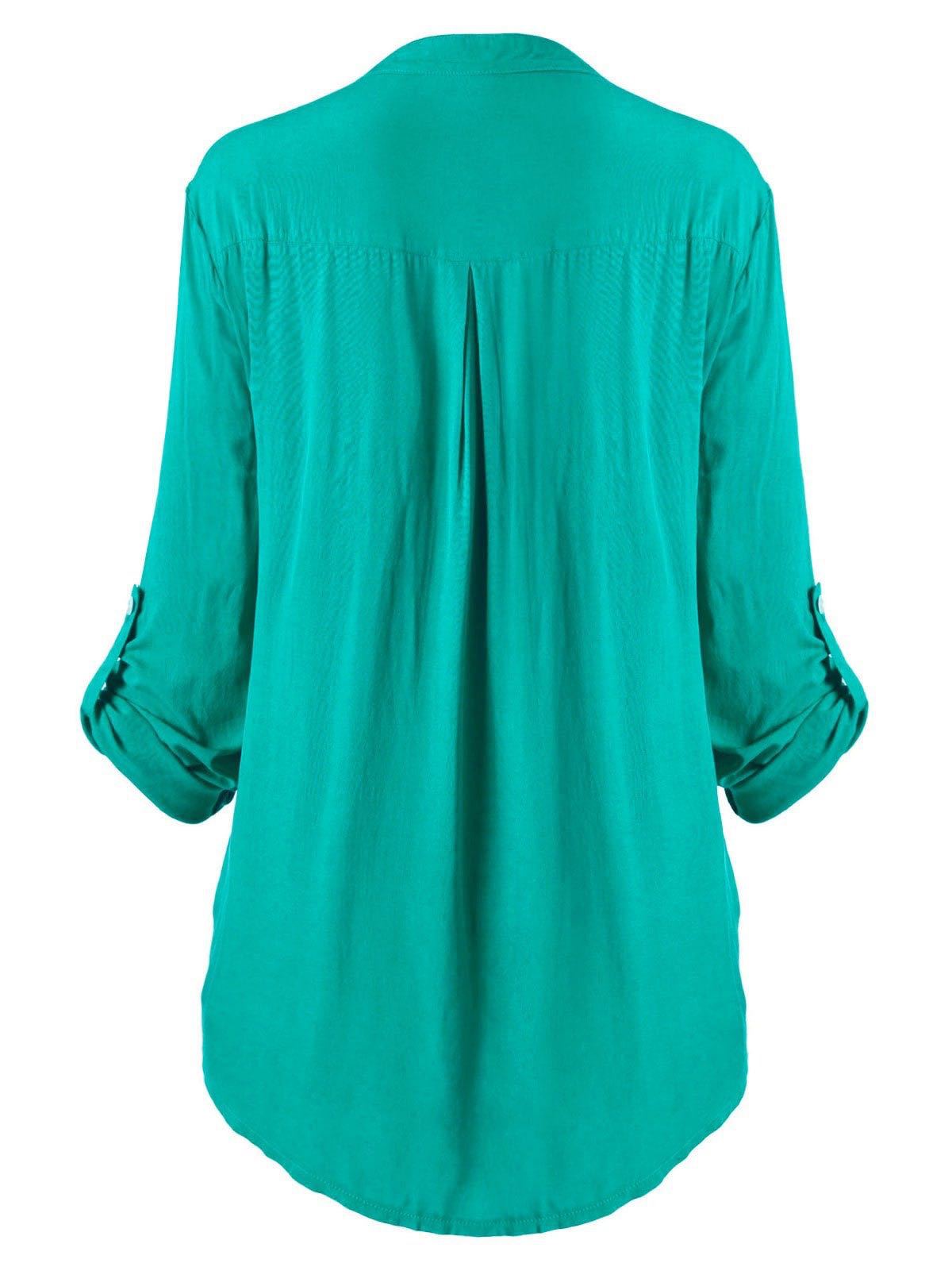 Women's Loose Wear Lace Stitching Shirt Color Blouses