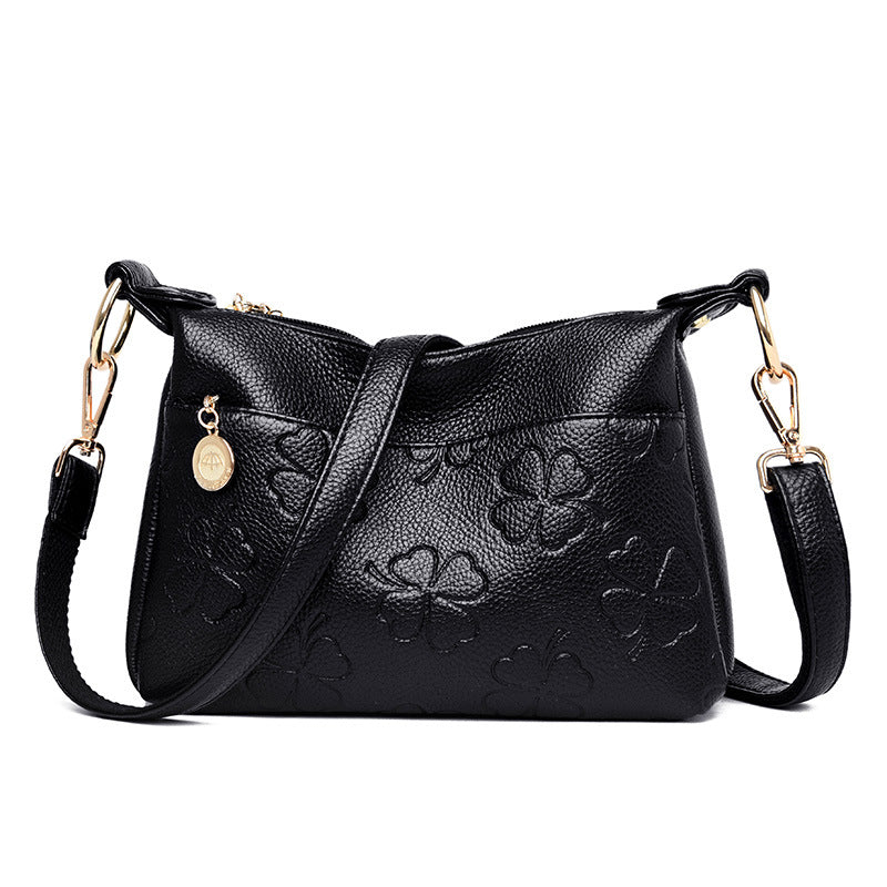 Women's Embossed Korean Versatile Simple Elegant Bags